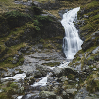 Buy canvas prints of Moss Force waterfall. Cumbria, UK. by Liam Grant