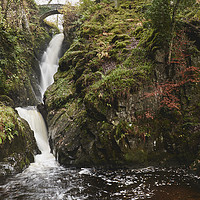 Buy canvas prints of Aira Force waterfall. Cumbria, UK. by Liam Grant