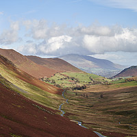 Buy canvas prints of View to Keskadale. Cumbria, UK. by Liam Grant