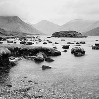 Buy canvas prints of Rainclouds over Wast Water. Cumbria, UK. by Liam Grant