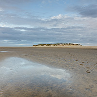 Buy canvas prints of Sunset sky reflected in a water at low tide. Wells by Liam Grant