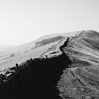 Buy canvas prints of Drystone wall on Rushup Edge, Derbyshire, UK. by Liam Grant