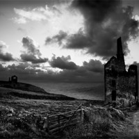 Buy canvas prints of CORNISH TIN MINE by Anthony R Dudley (LRPS)