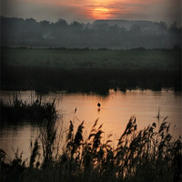 Buy canvas prints of NORFOLK SUNSET by Anthony R Dudley (LRPS)