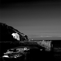 Buy canvas prints of PORTHGAIN HARBOURMASTER'S COTTAGE by Anthony R Dudley (LRPS)