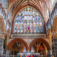 Buy canvas prints of Inside Exeter Cathedral by stephen walton