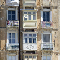 Buy canvas prints of Windows and balconies by Howard Corlett