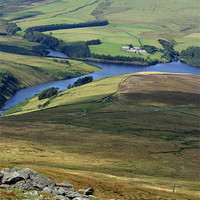 Buy canvas prints of Sulby Reservoir, Isle of Man by Howard Corlett