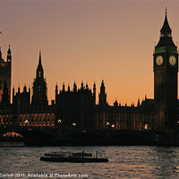 Buy canvas prints of Westminster Sunset by Howard Corlett