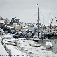 Buy canvas prints of Maldon in the snow by Howard Corlett