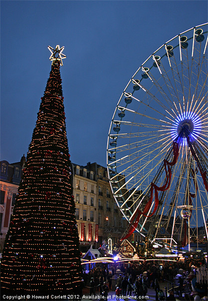 Lille Christmas Market Picture Board by Howard Corlett