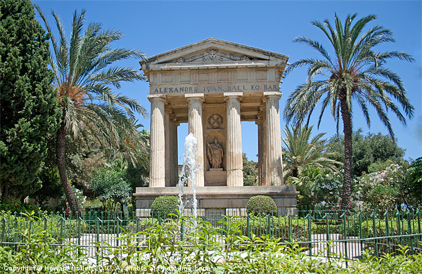 Lower Barrakka Gardens, Valletta Picture Board by Howard Corlett