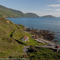 Buy canvas prints of Niarbyl Bay Panorama by Howard Corlett