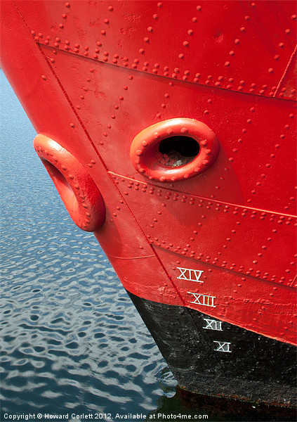 Red Hull Picture Board by Howard Corlett