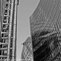 Buy canvas prints of City of London architecture by Howard Corlett