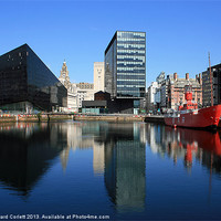 Buy canvas prints of Liverpool reflections by Howard Corlett