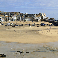 Buy canvas prints of St Ives Panorama by Howard Corlett