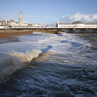 Buy canvas prints of Stormy Brighton by Howard Corlett