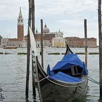 Buy canvas prints of Venice gondola by Howard Corlett