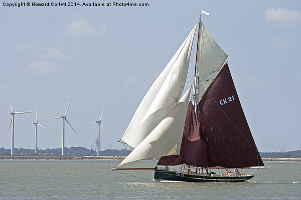 Oyster Smack CK21 Maria Picture Board by Howard Corlett