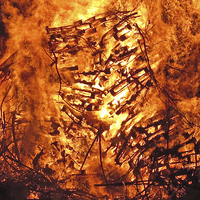 Buy canvas prints of Bonfire!  by Howard Corlett