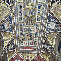 Buy canvas prints of Piccolomini Library Ceiling  by Howard Corlett