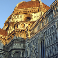 Buy canvas prints of Evening light on the Duomo  by Howard Corlett