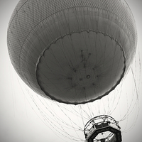 Buy canvas prints of Tethered balloon  by Howard Corlett