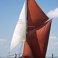 Buy canvas prints of Thames Barge Edith May by Howard Corlett