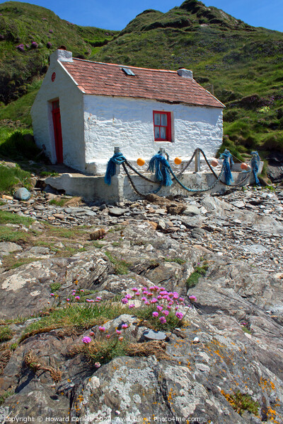 Fisherman's cottage at Niarbyl Picture Board by Howard Corlett