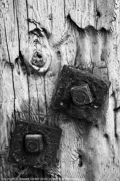 Knots and bolts monochrome Picture Board by Howard Corlett