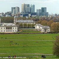 Buy canvas prints of Greenwich panorama by Howard Corlett