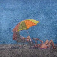 Buy canvas prints of Beach Brolly by Gary Miles