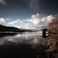 Buy canvas prints of Ladore Boathouse by Simon Wrigglesworth