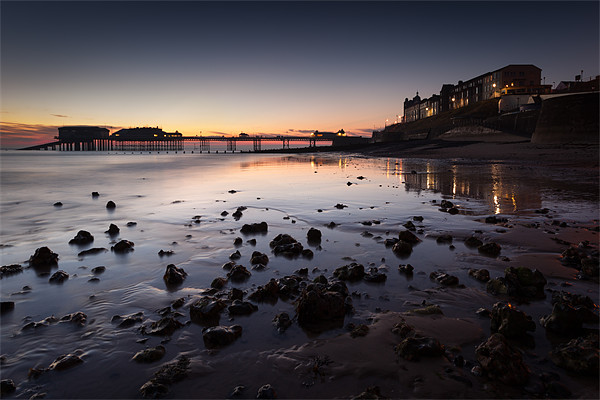 Low Tide - Cromer Picture Board by Simon Wrigglesworth