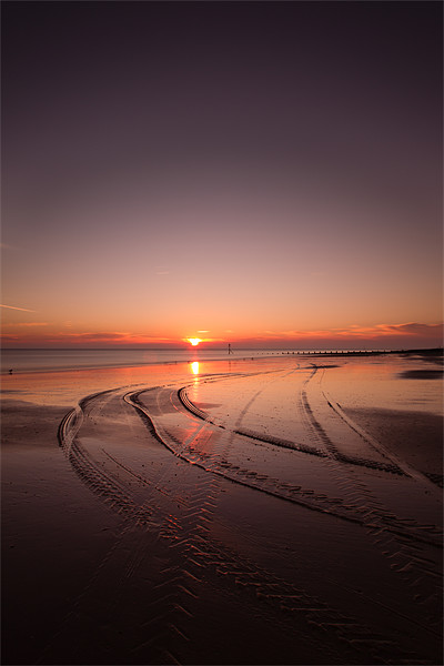 cromer beach sunrise Picture Board by Simon Wrigglesworth