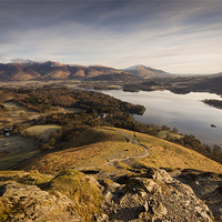Buy canvas prints of Cat Bells - Lake District by Simon Wrigglesworth