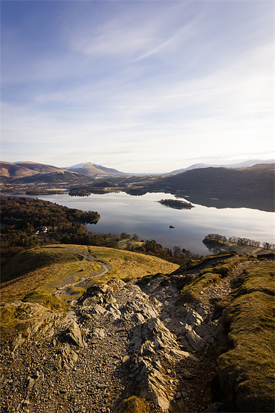 Cat Bells - Lake District Picture Board by Simon Wrigglesworth