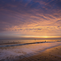 Buy canvas prints of Happisburgh high tide by Simon Wrigglesworth
