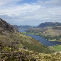 Buy canvas prints of Buttermere from haystacks by Simon Wrigglesworth