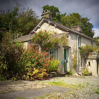Buy canvas prints of  Lake District Cottage by Simon Wrigglesworth