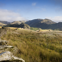 Buy canvas prints of The Summer Fells of Coniston by Simon Wrigglesworth