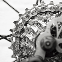 Buy canvas prints of 10 Speed Sram Cassette  by Simon Wrigglesworth