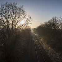 Buy canvas prints of Train Tracks by Simon Wrigglesworth