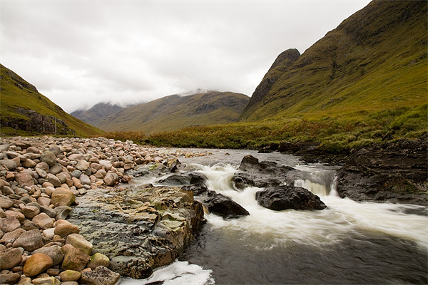 River Etive Picture Board by Simon Wrigglesworth
