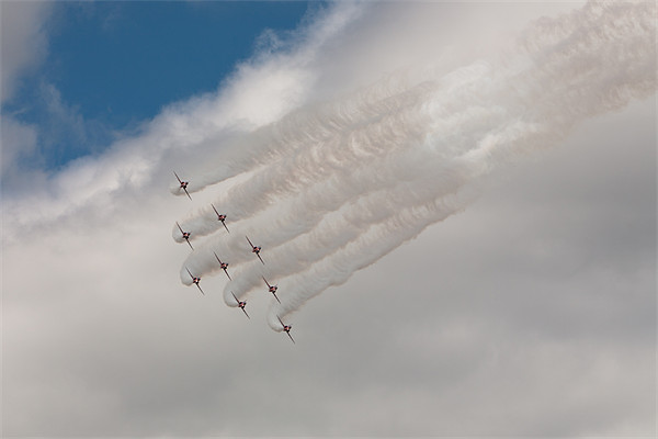 Red Arrows Picture Board by Simon Wrigglesworth