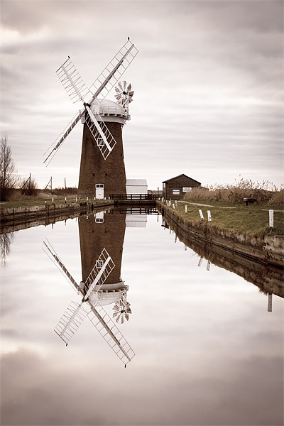 Winter Mill Picture Board by Simon Wrigglesworth