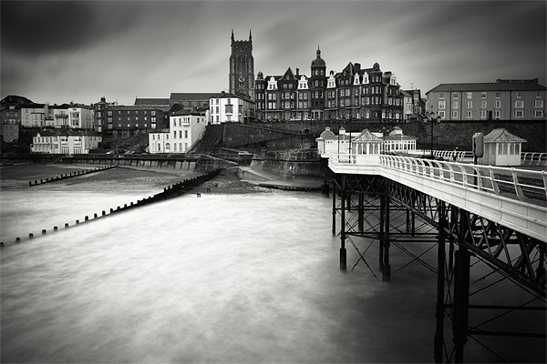 A Winters Day - Cromer Picture Board by Simon Wrigglesworth