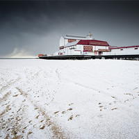 Buy canvas prints of Britannia Pier - Winter by Simon Wrigglesworth