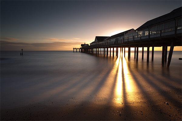 Southwold Pier dawn Picture Board by Simon Wrigglesworth